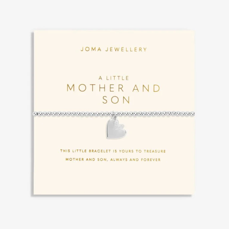Joma A Little 'Mother And Son' Bracelet In Silver Plating
