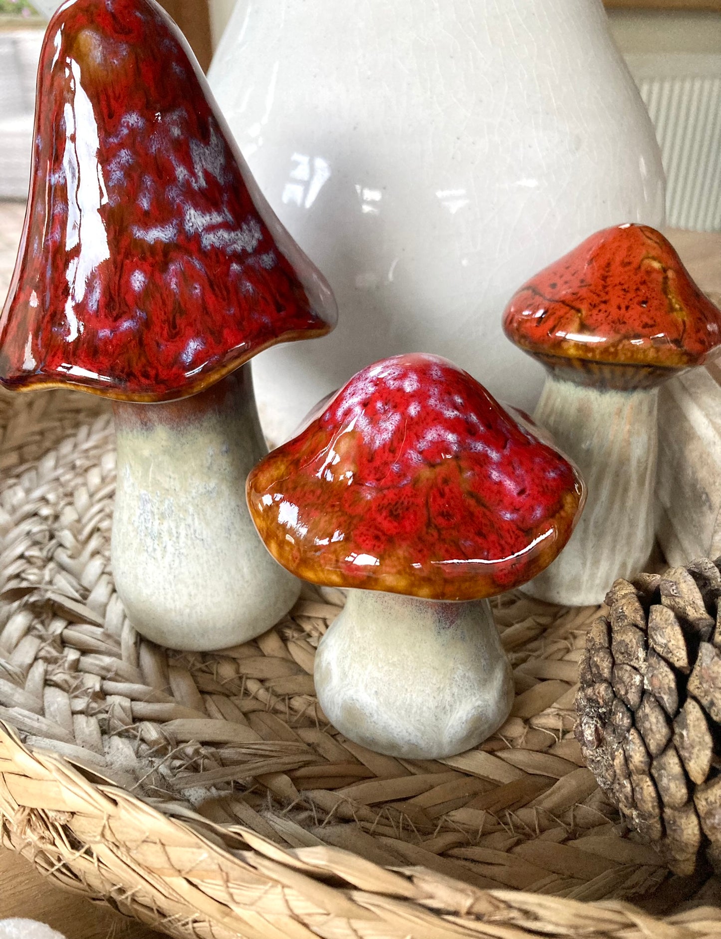 Ceramic mushroom - small