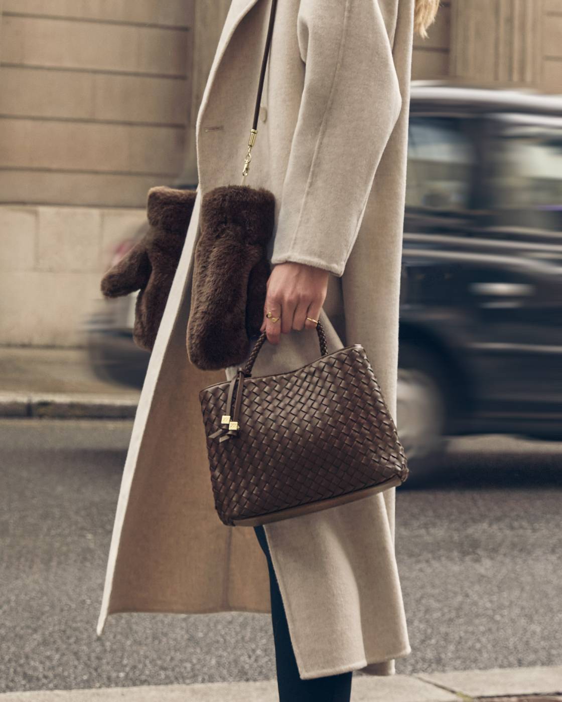 Nova Hand Woven Top Handle Bag