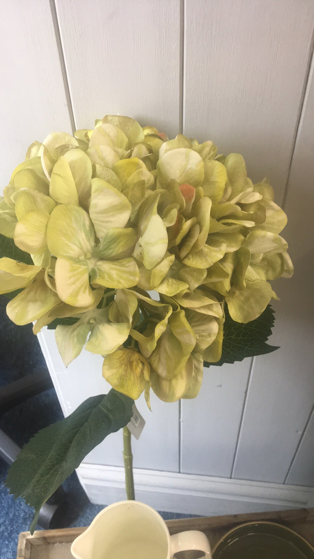 Hydrangea faux steam - green