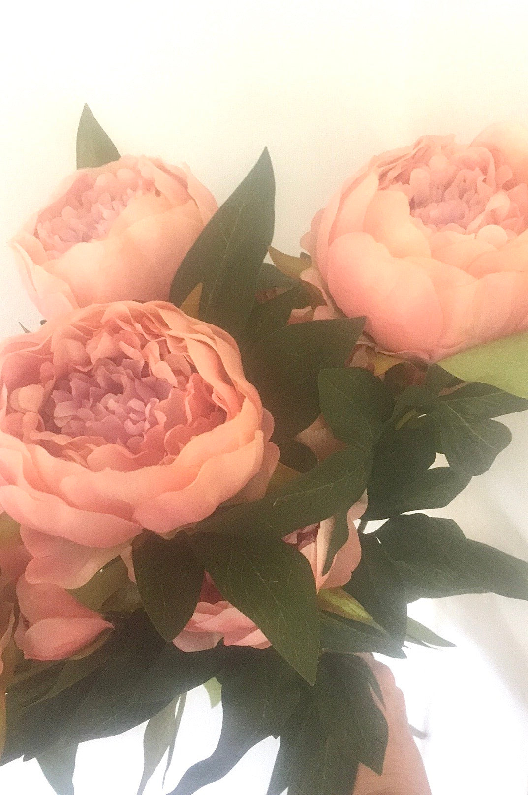 Peony faux stem