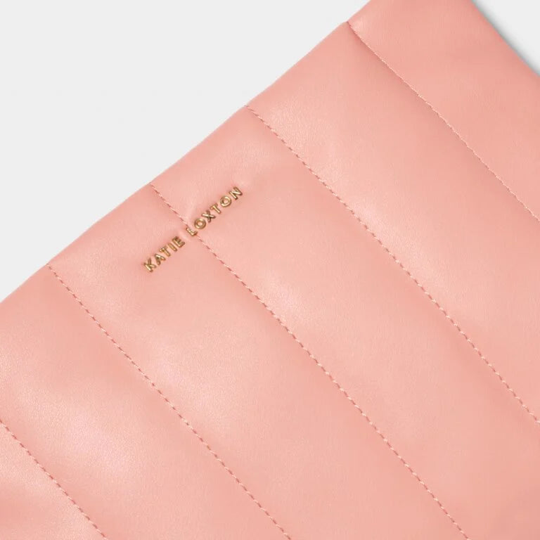 Katie Loxton Kendra Quilted Clutch Dusky Coral