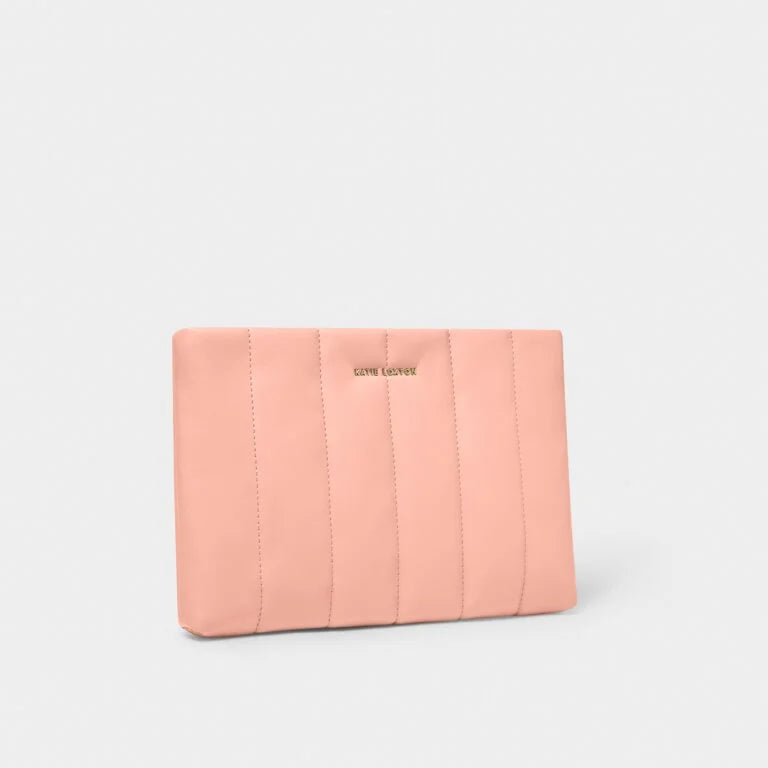 Katie Loxton Kendra Quilted Clutch Dusky Coral