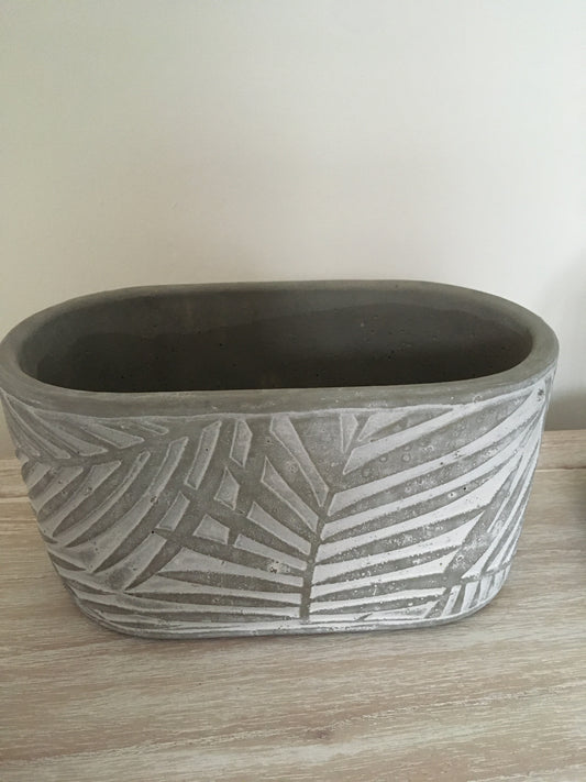 Grey Stone Planter
