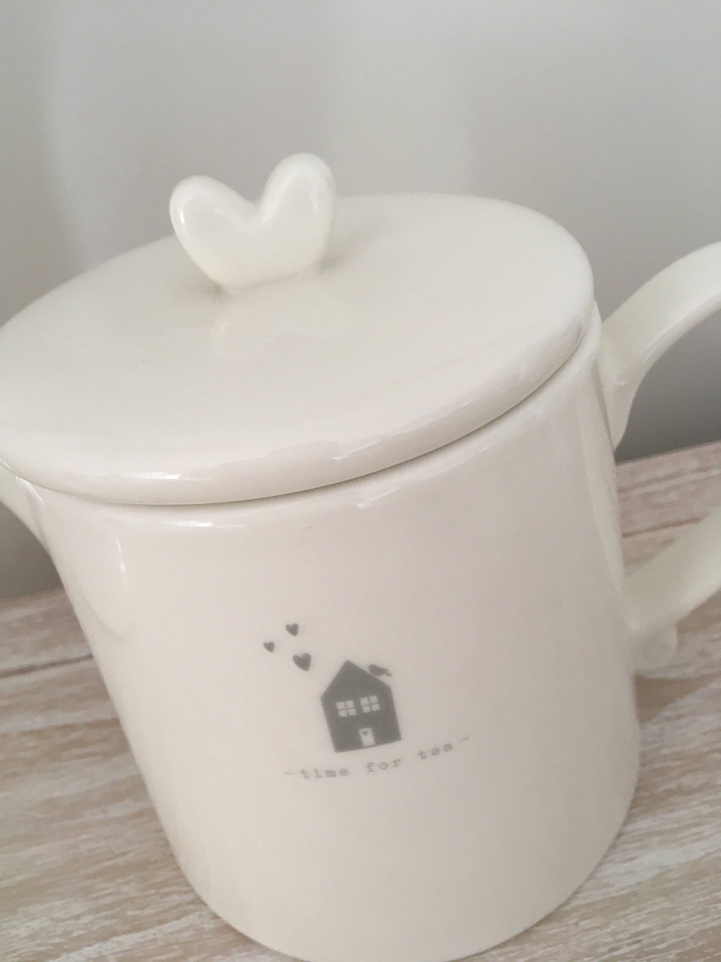 White China Teapot