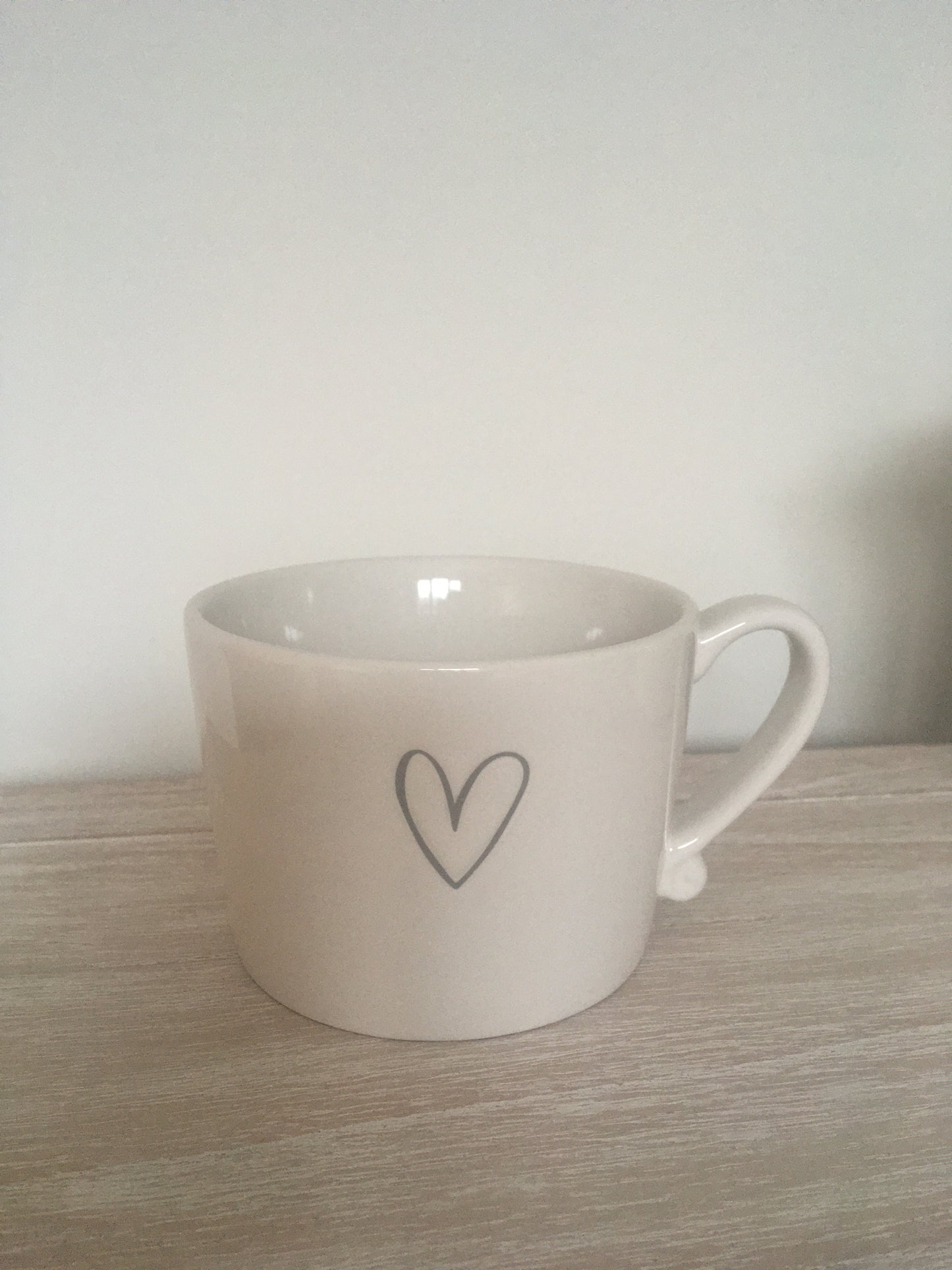 White Heart Mug