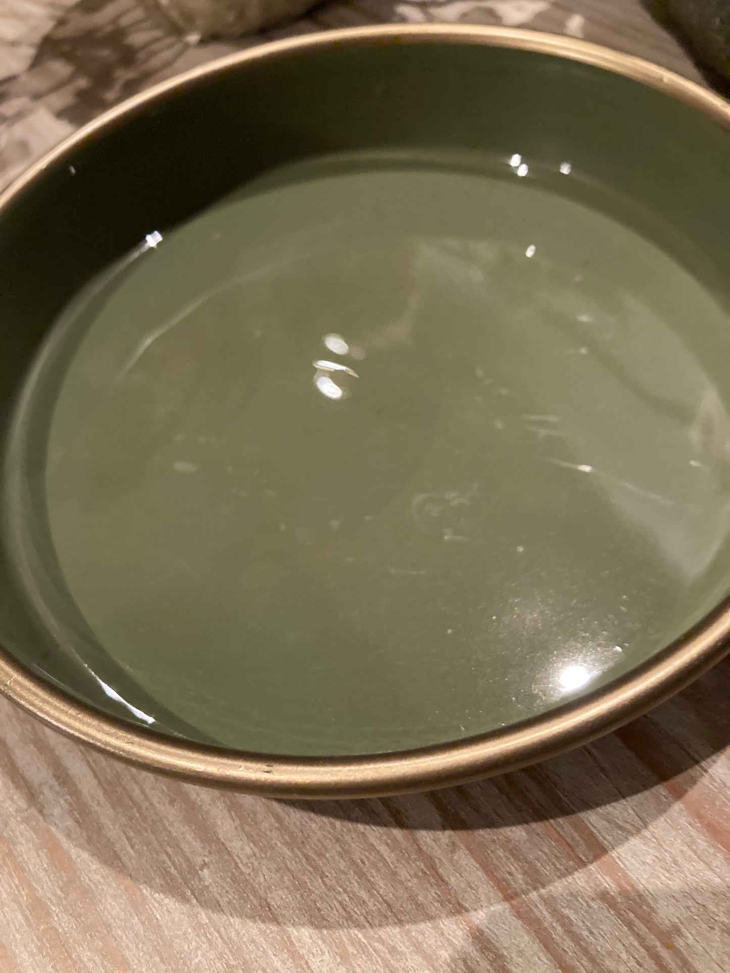 Green Candle Tray