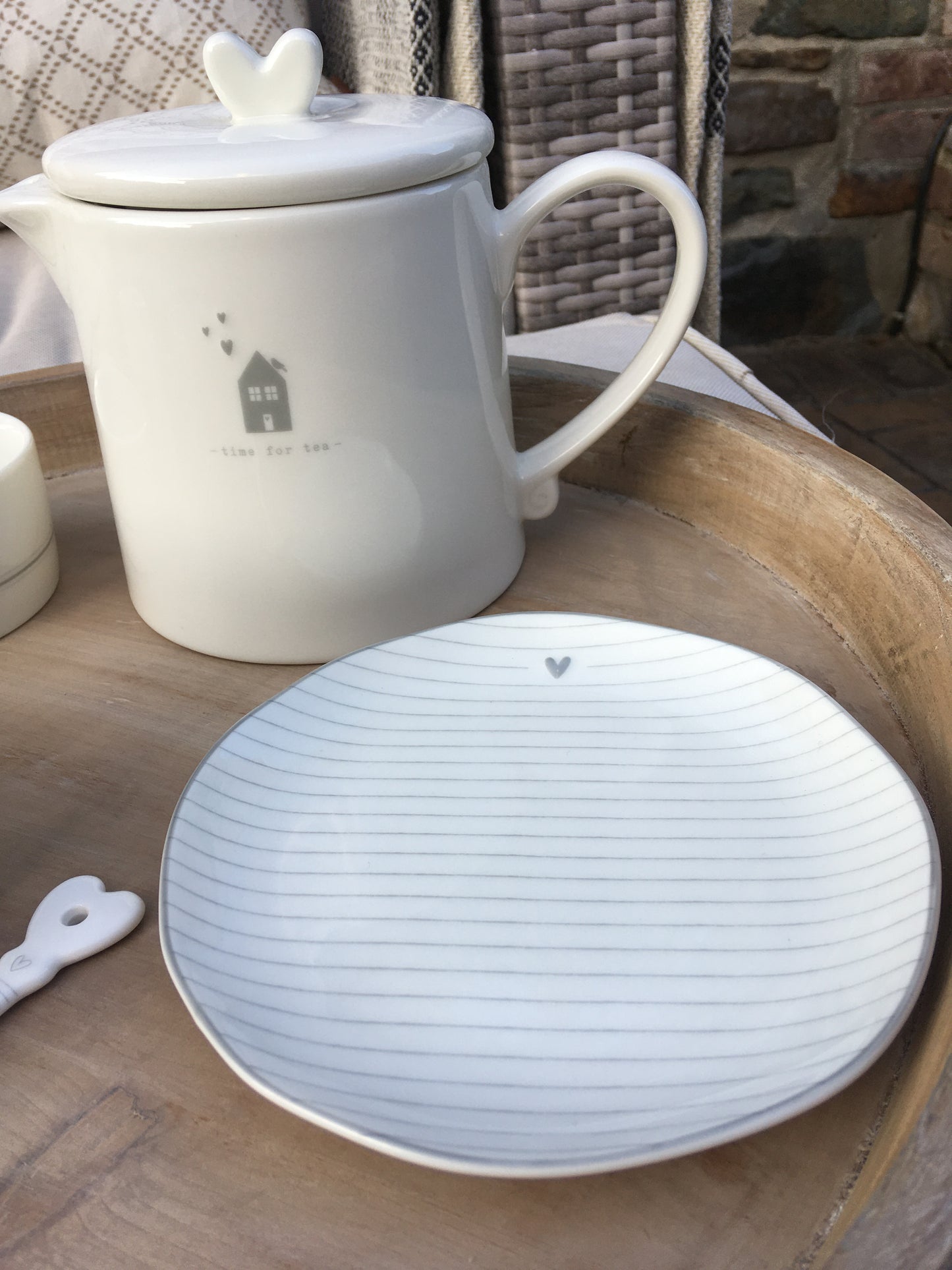White China Plate - Tea Plate