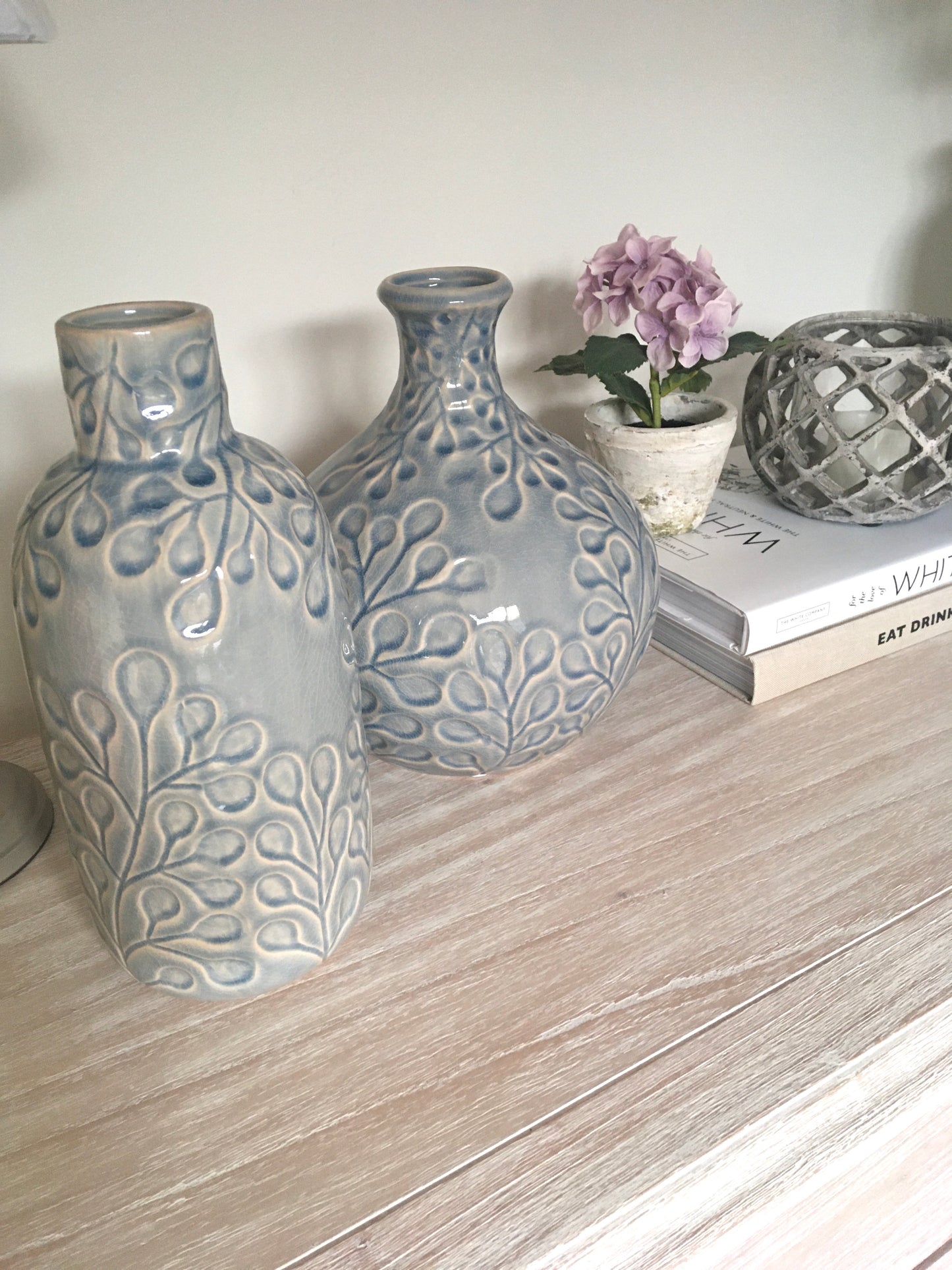 Blue Ceramic Vase Tall