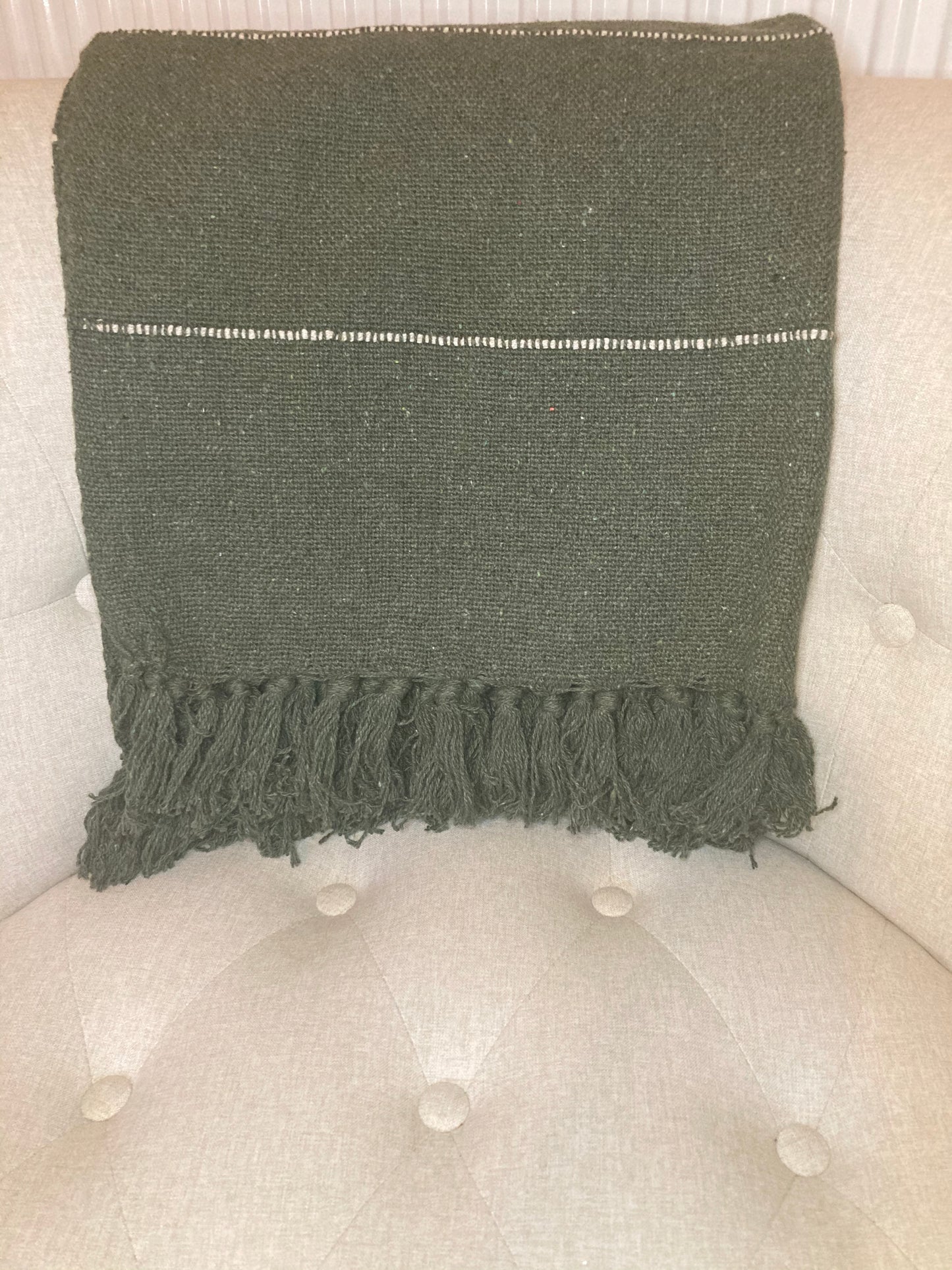 Olive throw