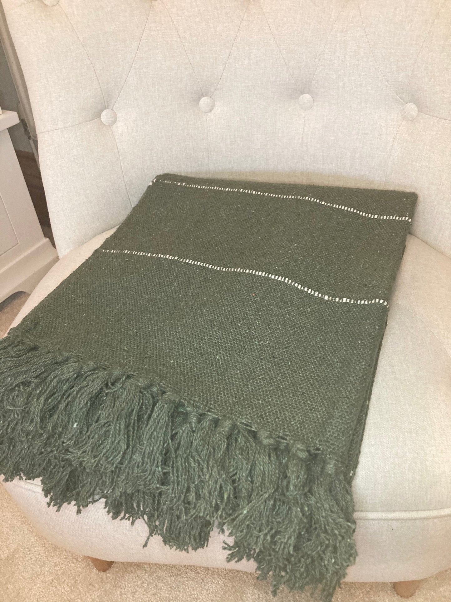 Olive throw