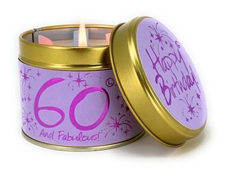Lilyflame 60th candle