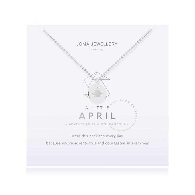 Joma Birthstone A Little Necklace - April