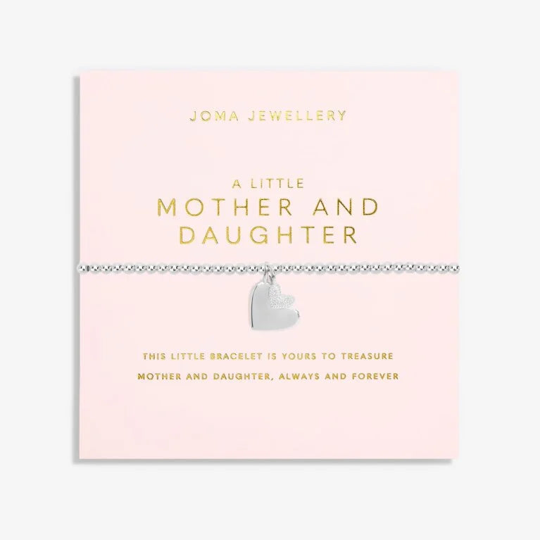 Joma A Little 'Mother And Daughter' Bracelet In Silver Plating