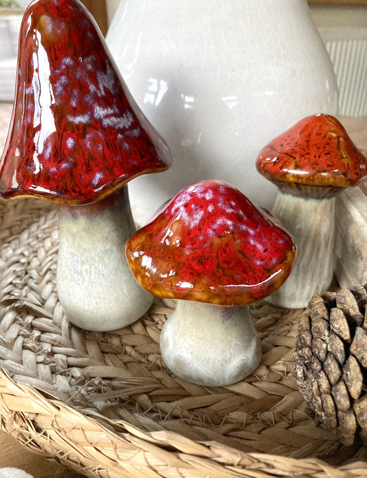 Ceramic mushroom - small