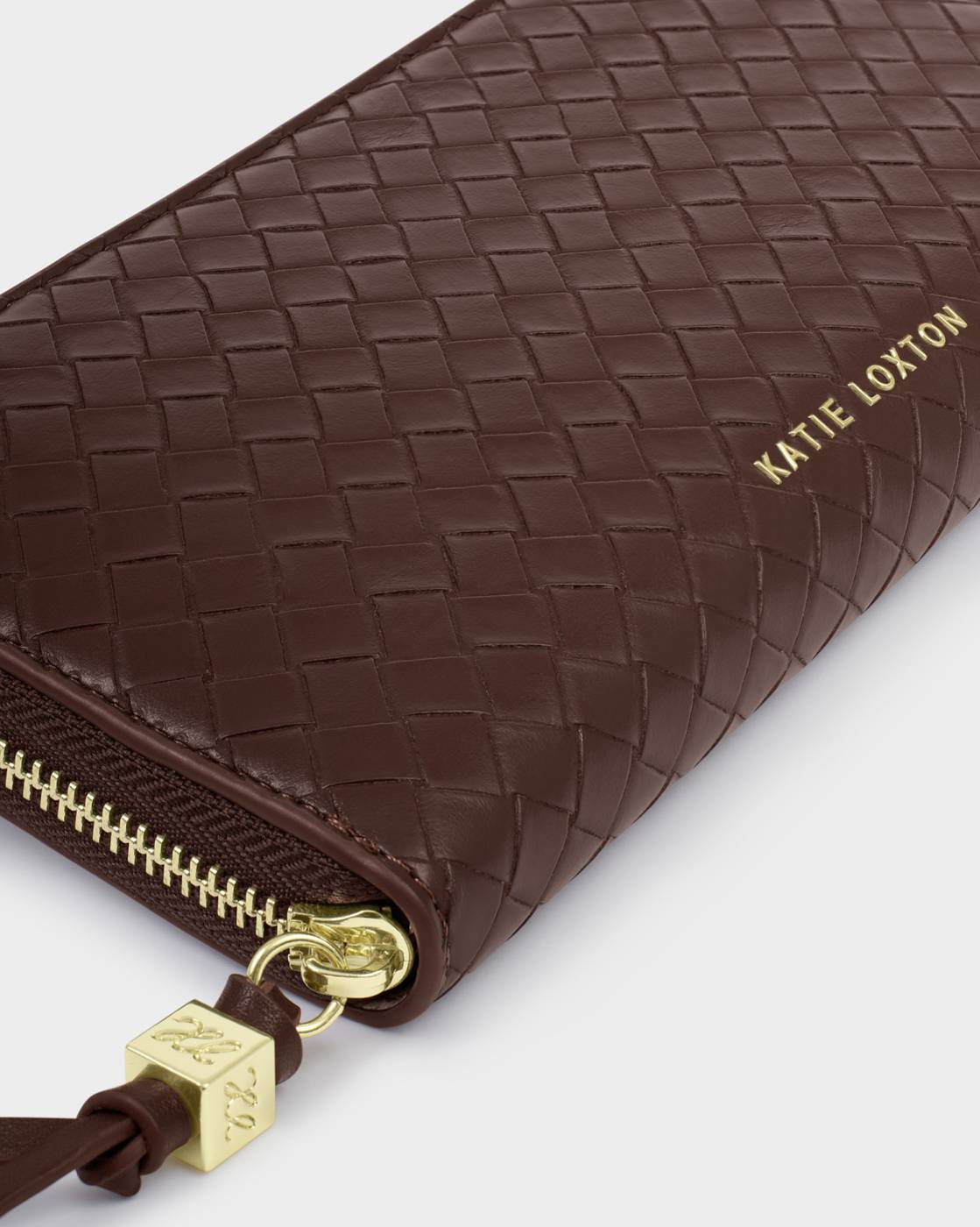 Nova Woven Texture Large Purse - Chocolate