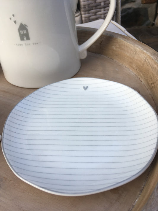 White China Plate - Tea Plate