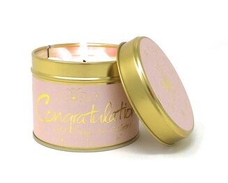 Lilyflame Congratulations Tin Candle